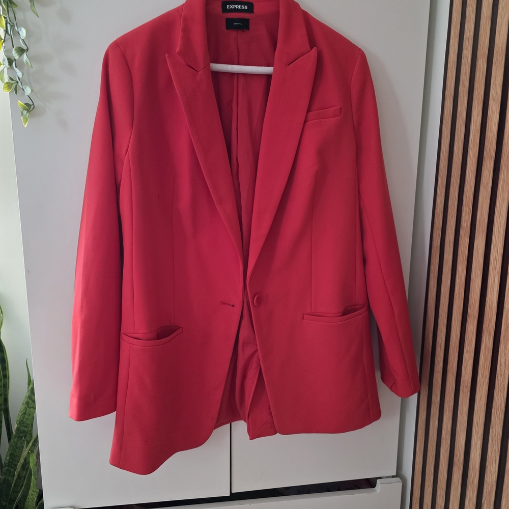Express Men's Vibrant Red Sport Coat